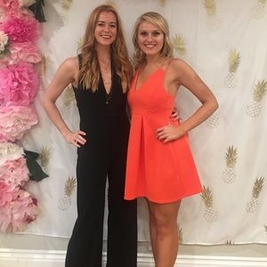 Asos Neon Orange Party Dress